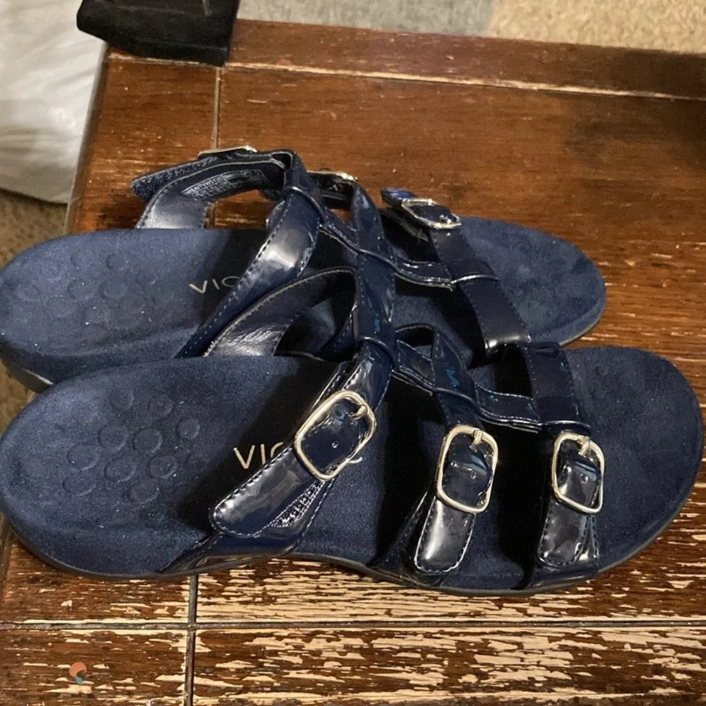 Vionic blue sandals size 7 strappy comfy - Picture 2 of 6